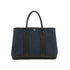 HERMES GARDEN PARTY TPM BLACK DENIM FONC BUFFLE SKIPPER TOILE H HAND BAG 2012 SQUARE P 90335887