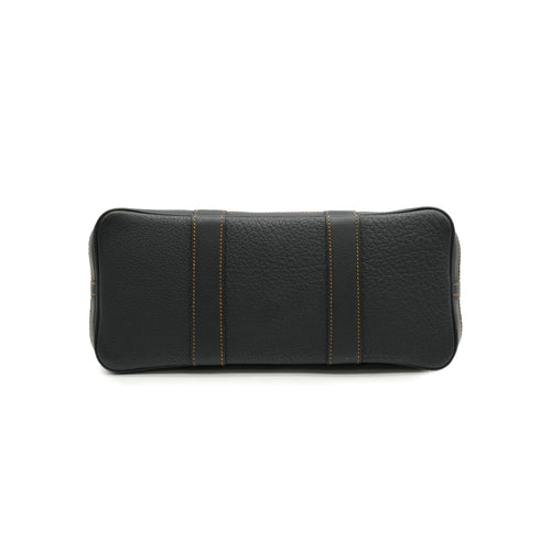 HERMES GARDEN PARTY TPM BLACK DENIM FONC BUFFLE SKIPPER TOILE H HAND BAG 2012 SQUARE P 90335887