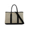 HERMES GARDEN PARTY TPM BLACK TOILE H VEAU NEGONDA HAND SHOULDER BAG 2006 SQUARE J 90330934
