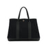 HERMES GARDEN PARTY TPM BLACK TOILE MILITAIRE HAND BAG 2018 C STAMP 90327072