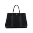 HERMES GARDEN PARTY TPM BLACK TOILE MILITAIRE HAND BAG 2018 C STAMP 90327072