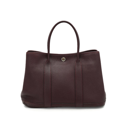HERMES GARDEN PARTY TPM CHOCOLAT NEGONDA TOTE BAG 2008 SQUARE L 90340154