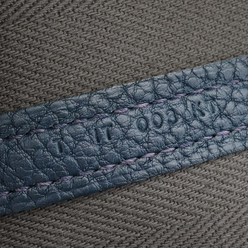 HERMES GARDEN PARTY TPM VERT DE GRIS BLUE DE PRUSSE TOILE CHEVRON VEAU NEGONDA HAND BAG 2015 T STAMP 90341719