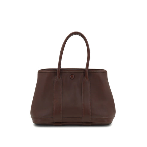 HERMES GARDEN PARTY TWILLY TTPM HAVANE VEAU GULLIVER HAND BAG 2005 SQUARE I 90331661