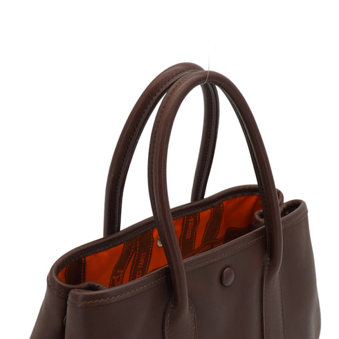 HERMES GARDEN PARTY TWILLY TTPM HAVANE VEAU GULLIVER HAND BAG 2005 SQUARE I 90331661