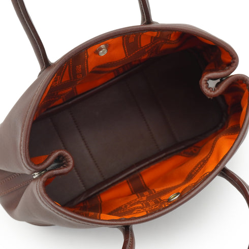 HERMES GARDEN PARTY TWILLY TTPM HAVANE VEAU GULLIVER HAND BAG 2005 SQUARE I 90331661