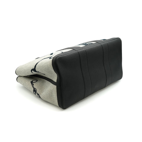 HERMES GARDEN PARTY VOYAGE GM BLACK TOILE H NEGONDA HAND BAG 2024 W STAMP 90340479