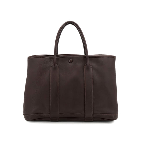 HERMES GARDEN PARTY TWILLY TPM HAVANE SWIFT HAND BAG 2005 SQUARE I 90312926