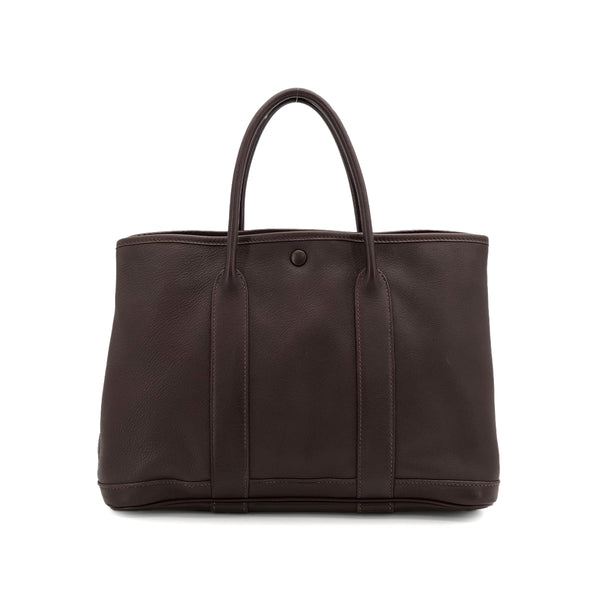 HERMES GARDEN PARTY TWILLY TPM HAVANE SWIFT HAND BAG 2005 SQUARE I 90312926