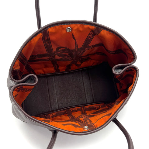 HERMES GARDEN PARTY TWILLY TPM HAVANE SWIFT HAND BAG 2005 SQUARE I 90312926