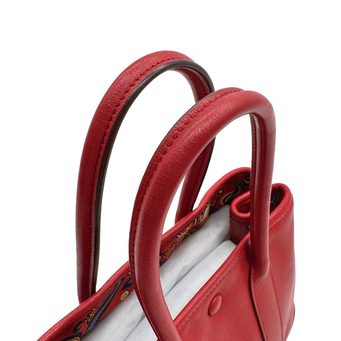 HERMES GARDEN TWILLY TTPM VERMILION SWIFT HAND BAG 2006 SQUARE J 90315018