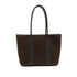 HERMES GARDEN ZIP PM CHOCOLAT TOILE OFFICIER VEAU NEGONDA TOTE BAG 2009 SQUARE M 90341920