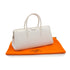 HERMES PARIS BOMBAY 27 WHITE VEAU EPSOM HAND BAG 2006 SQUARE J PALLADIUM HARDWARE 90343324