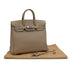 HERMES HAUT A COURROIES 28 GRIS TOURTERELLE TOGO HAND BAG 2005 SQUARE I 90333189