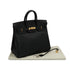 HERMES HAUT A COURROIES 32 BLACK ARDENNES HAND BAG 1995 CIRCLE Y GOLD HARDWARE 90334260