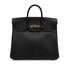 HERMES HAUT A COURROIES 32 BLACK ARDENNES HAND BAG 1995 CIRCLE Y GOLD HARDWARE 90334260