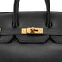 HERMES HAUT A COURROIES 32 BLACK ARDENNES HAND BAG 1995 CIRCLE Y GOLD HARDWARE 90334260