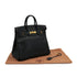 HERMES HAUT A COURROIES 32 BLACK ARDENNES HAND BAG 1996 CIRCLE Z GOLD HARDWARE 90323447