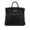 HERMES HAUT A COURROIES 32 BLACK ARDENNES HAND BAG 1996 CIRCLE Z GOLD HARDWARE 90323447