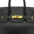 HERMES HAUT A COURROIES 32 BLACK ARDENNES HAND BAG 1996 CIRCLE Z GOLD HARDWARE 90323447