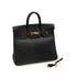 HERMES HAUT A COURROIES 32 BLACK ARDENNES HAND BAG 1996 CIRCLE Z GOLD HARDWARE 90344865