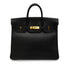 HERMES HAUT A COURROIES 32 BLACK ARDENNES HAND BAG 1996 CIRCLE Z GOLD HARDWARE 90344865