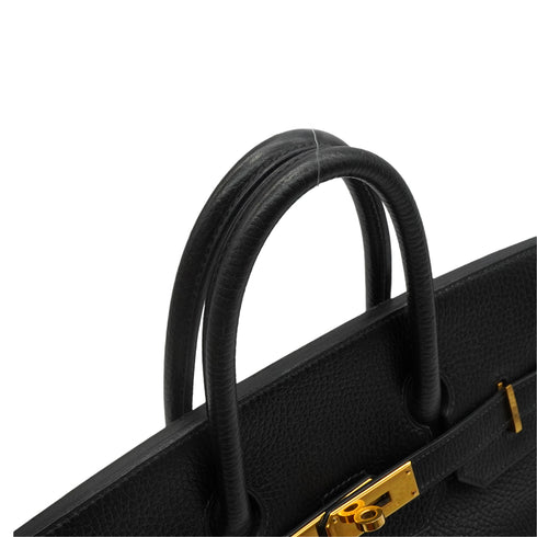 HERMES HAUT A COURROIES 32 BLACK ARDENNES HAND BAG 1996 CIRCLE Z GOLD HARDWARE 90344865