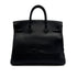 HERMES HAUT A COURROIES 32 BLACK VEAU GULLIVER HAND BAG 1993 CIRCLE W GOLD HARDWARE 90317849