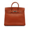 HERMES HAUT A COURROIES 32 BRIQUE CHEVRE HAND BAG 2006 SQUARE J PALLADIUM HARDWARE 90340497