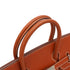 HERMES HAUT A COURROIES 32 BRIQUE CHEVRE HAND BAG 2006 SQUARE J PALLADIUM HARDWARE 90340497