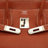HERMES HAUT A COURROIES 32 BRIQUE CHEVRE HAND BAG 2006 SQUARE J PALLADIUM HARDWARE 90340497