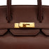 HERMES HAUT A COURROIES 32 HABANA COURCHEVEL HAND BAG 1995 CIRCLE Y GOLD HARDWARE 90340451