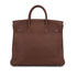 HERMES HAUT A COURROIES 32 MARRON FONCE TOGO HAND BAG 1997 SQUARE A GOLD HARDWARE 90332560
