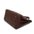 HERMES HAUT A COURROIES 32 MARRON FONCE TOGO HAND BAG 1997 SQUARE A GOLD HARDWARE 90332560