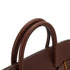 HERMES HAUT A COURROIES 32 MARRON FONCE TOGO HAND BAG 1997 SQUARE A GOLD HARDWARE 90332560
