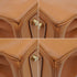 HERMES HAUT A COURROIES 32 NATURAL VEAU BARENIA HAND BAG 1997 SQUARE A GOLD HARDWARE 90346640