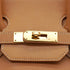 HERMES HAUT A COURROIES 32 NATURAL VEAU BARENIA HAND BAG 1997 SQUARE A GOLD HARDWARE 90346640