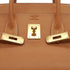 HERMES HAUT A COURROIES 32 NATURAL VEAU BARENIA HAND BAG 1997 SQUARE A GOLD HARDWARE 90346640