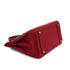 HERMES HAUT A COURROIES 32 ROUGE CASAQUE COUCHEVEL HAND BAG 2000 SQUARE D SILVER HARDWARE 90341716