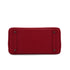 HERMES HAUT A COURROIES 32 ROUGE CASAQUE COUCHEVEL HAND BAG 2000 SQUARE D SILVER HARDWARE 90341716