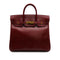 HERMES HAUT A COURROIES 32 ROUGE H BOXCALF HAND BAG 2002 SQUARE F GOLD HARDWARE 90314404