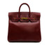 HERMES HAUT A COURROIES 32 ROUGE H BOXCALF HAND BAG 2002 SQUARE F GOLD HARDWARE 90314404