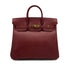HERMES HAUT A COURROIES 32 ROUGE H COUCHEVEL HAND BAG 2000 SQUARE D GOLD HARDWARE 90324285