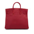 HERMES HAUT A COURROIES 32 ROUGE VIF FJORD HAND BAG 1993 CIRCLE W GOLD HARDWARE 90326656