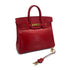 HERMES HAUT A COURROIES 32 ROUGE VIF BOXCALF HAND BAG 1996 CIRCLE Z GOLD HARDWARE 90323448