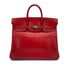 HERMES HAUT A COURROIES 32 ROUGE VIF BOXCALF HAND BAG 1996 CIRCLE Z GOLD HARDWARE 90323448