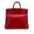 HERMES HAUT A COURROIES 32 ROUGE VIF BOXCALF HAND BAG 1996 CIRCLE Z GOLD HARDWARE 90323448