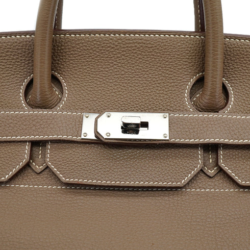 HERMES HAUT A COURROIES 40 ETOUPE TOGO HAND BAG 2015 T STAMP PALLADIUM HARDWARE 90326669