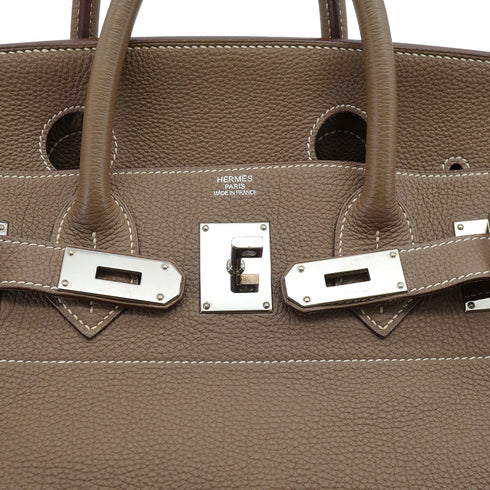 HERMES HAUT A COURROIES 40 ETOUPE TOGO HAND BAG 2015 T STAMP PALLADIUM HARDWARE 90326669