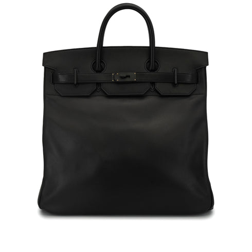HERMES HAUT A COURROIES 40 SO BLACK EVERGRAIN HAND BAG 2026 G STAMP BLACK HARDWARE 90344574
